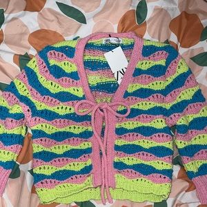 Zara knit cardigan NWT